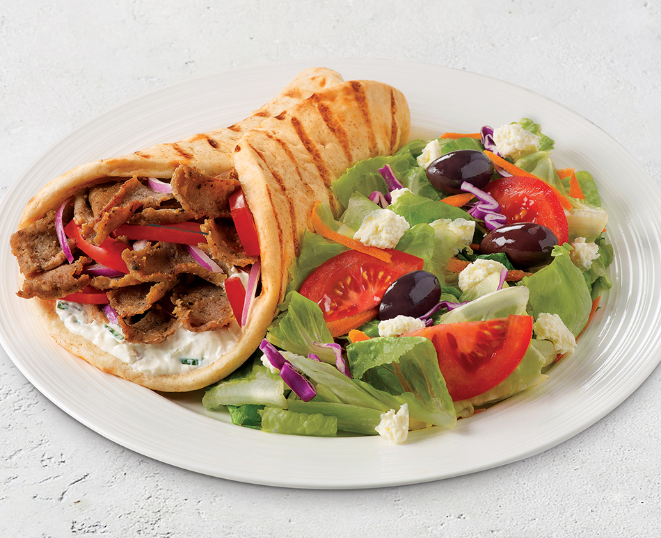 Jimmy The Greek Gyros Pita with Salad